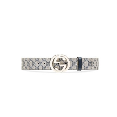 GUCCI GG SUPREME BELT WITH G BUCKLE 411924
